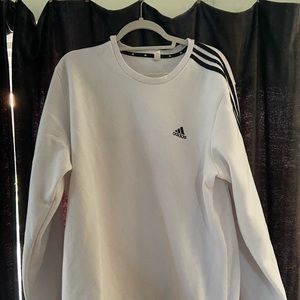 White Adidas crewneck
